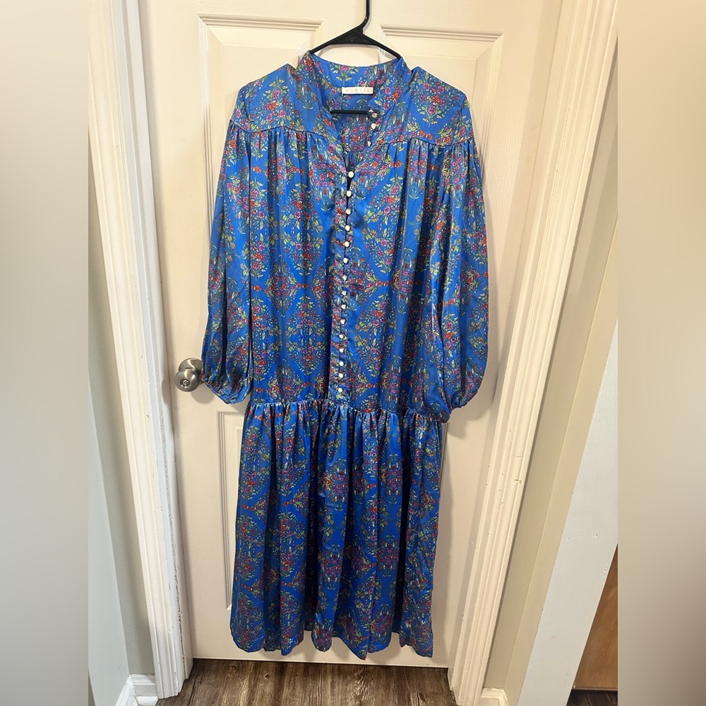Karlie Floral Blue Dress